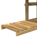 vidaXL Növényállvány Fehér 93 x 25 x 114,5 cm Tömör Akácfa