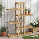 vidaXL Növényállvány Fehér 93 x 25 x 114,5 cm Tömör Akácfa