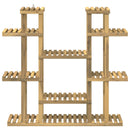 vidaXL Növényállvány Fehér 123 x 25 x 114,5 cm Tömör Akácfa