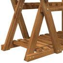 vidaXL Növényállvány Természetes 95 x 25 x 101,5 cm Tömör Akácfa