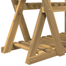 vidaXL Növényállvány Fehér 95 x 25 x 101,5 cm Tömör Akácfa
