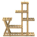vidaXL Növényállvány Fehér 95 x 25 x 101,5 cm Tömör Akácfa
