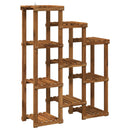 vidaXL Növényállvány Természetes 85 x 30 x 114,5 cm Tömör Akácfa