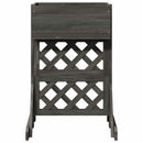 vidaXL Függőleges kertialátét Szürke 48 x 30 x 70,5 cm Szilárd fenyőfa