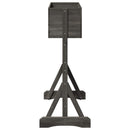 vidaXL Függőleges kertialátét Szürke 48 x 30 x 70,5 cm Szilárd fenyőfa
