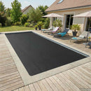 vidaXL Napenergia Medence Fedél 1000 x 500 cm 110 μm Négyzet PE Fekete