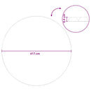 vidaXL Napelemes Medencetakaró Kiváló Minőség Ø 417 cm 200 μm Kerek PE