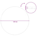 vidaXL Napenergia Takaró Extra Nehéz Ø 527 cm 400 μm Kerek PE Fekete