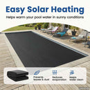 vidaXL Napenergia Medencefedő Extra Nehéz 600 x 400 cm, 400 μm Négyzet