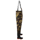 vidaXL Mellkas waders csizmával PVC Bevonatú Poliészter Méret 43