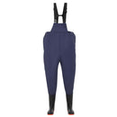 vidaXL Mellkas waders csizmával PVC Bevonatú Poliészter Méret 44 Kék