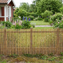 vidaXL Kerti Kerítés Karbonizált 400 x 100 cm Nád