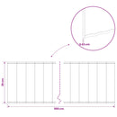vidaxl Fűszegélyezés 5 m x 25 cm Horganyzott Acél Ezüst