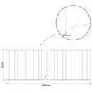 vidaxl Fűszegélyezés 5 m x 15 cm Horganyzott Acél Ezüst