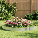vidaxl Fűszegélyezés 20 m x 20 cm Horganyzott Acél Ezüst
