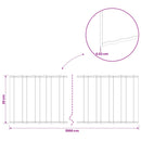 vidaxl Fűszegélyezés 20 m x 20 cm Horganyzott Acél Ezüst