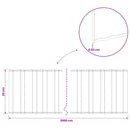 vidaxl Fűszegélyezés 20 m x 25 cm Horganyzott Acél Ezüst
