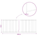 vidaxl Fűszegélyezés 20 m x 30 cm Horganyzott Acél Ezüst