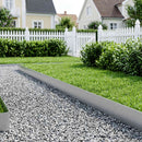 vidaxl Fűszegélyezés 5 m x 15 cm Horganyzott Acél Ezüst