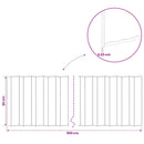 vidaxl Fűszegélyezés 5 m x 30 cm Horganyzott Acél Ezüst