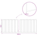 vidaxl Fűszegélyezés 10 m x 10 cm Horganyzott Acél Ezüst