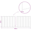 vidaxl Fűszegélyezés 10 m x 30 cm Horganyzott Acél Ezüst