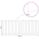 vidaxl Fűszegélyezés 20 m x 15 cm Horganyzott Acél Ezüst
