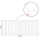 vidaxl Fűszegélyezés 20 m x 20 cm Horganyzott Acél Ezüst