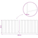 vidaxl Fűszegélyezés 20 m x 30 cm Horganyzott Acél Ezüst