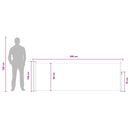 vidaXL Húzható oldalsó napernyő Antracitszürke 300 x 100 cm Poliészter