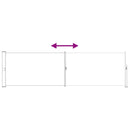 vidaXL Húzható oldalsó napernyő Antracitszürke 300 x 120 cm Poliészter