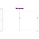 vidaXL Húzható oldalsó napernyő Antracitszürke 300 x 180 cm Poliészter