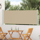 vidaXL Húzható oldalsó napernyő Bézs 500 x 100 cm Poliészter