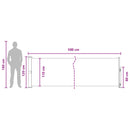 vidaXL Húzható oldalsó napernyő Antracitszürke 500 x 117 cm Poliészter