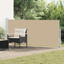 vidaXL Húzható oldalsó napernyő Bézs 500 x 140 cm Poliészter