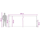 vidaXL Húzható oldalsó napernyő Antracitszürke 500 x 140 cm Poliészter