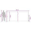 vidaXL Húzható oldalsó napernyő Antracitszürke 500 x 160 cm Poliészter