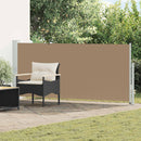 vidaXL Húzható oldalsó napernyő Tópszínű 600 x 117 cm Poliészter