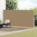 vidaXL Húzható oldalsó napernyő Tópszínű 600 x 180 cm Poliészter