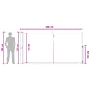 vidaXL Húzható oldalsó napernyő Tópszínű 600 x 180 cm Poliészter