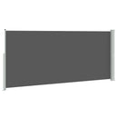 vidaXL Húzható oldalsó napernyő Antracitszürke 600 x 220 cm Poliészter