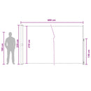vidaXL Húzható oldalsó napernyő Antracitszürke 600 x 220 cm Poliészter
