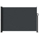 vidaXL Húzható oldalsó napernyő Fekete 300 x 170 cm Poliészter