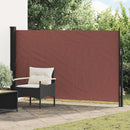 vidaXL Húzható oldalsó napernyő Barna 300 x 170 cm Poliészter