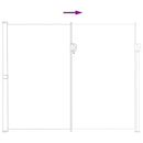 vidaXL Húzható oldalsó napernyő Szürke 300 x 200 cm Poliészter