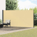 vidaXL Húzható oldalsó napernyő Homokszín 300 x 220 cm Poliészter