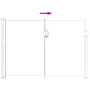 vidaXL Húzható oldalsó napernyő Homokszín 500 x 120 cm Poliészter