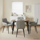 vidaXL Étkező Székek 4 pcs Bársony Világosszürke 57 x 50 x 85 cm
