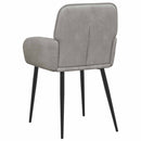 vidaXL Étkező Székek 4 pcs Bársony Világosszürke 57 x 50 x 85 cm