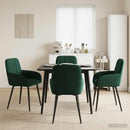 vidaXL Étkező Székek 4 pcs Bársony Sötétzöld 57 x 50 x 85 cm